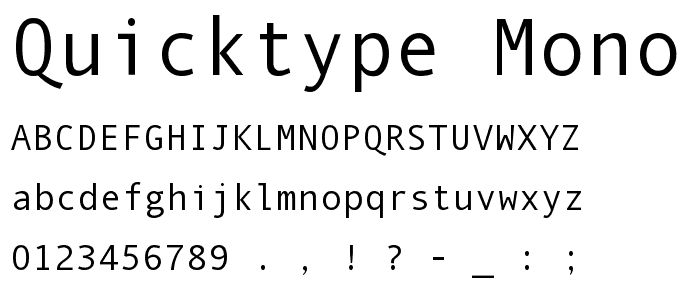 QuickType Mono police